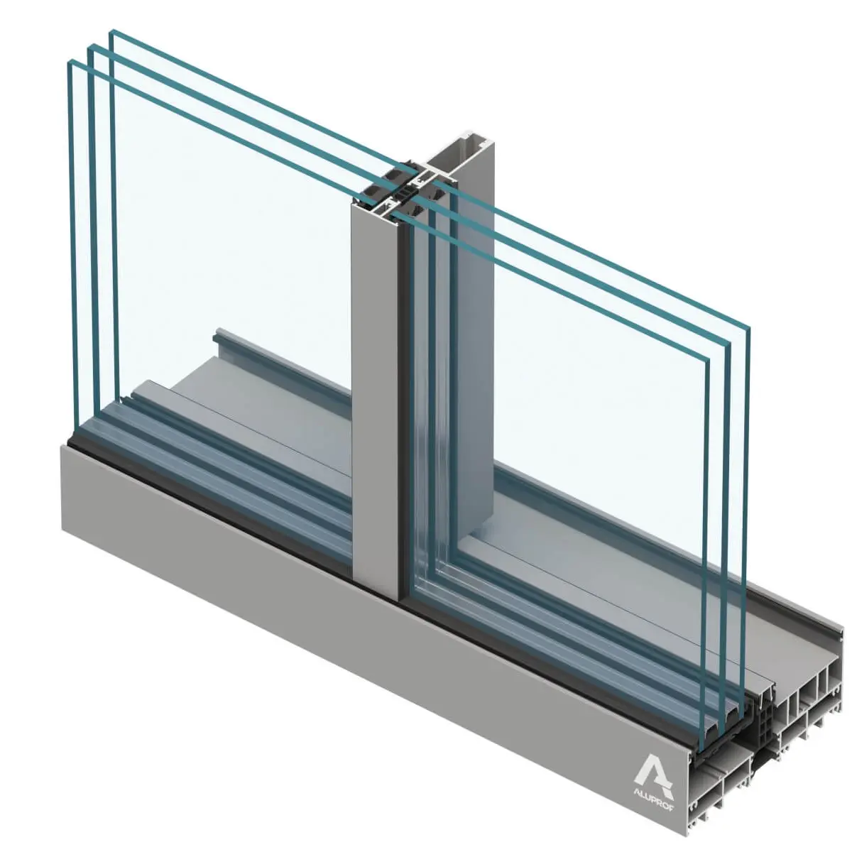 MB-SKYLINE TYPE R Sliding door system with a concealed frame - Aluprof