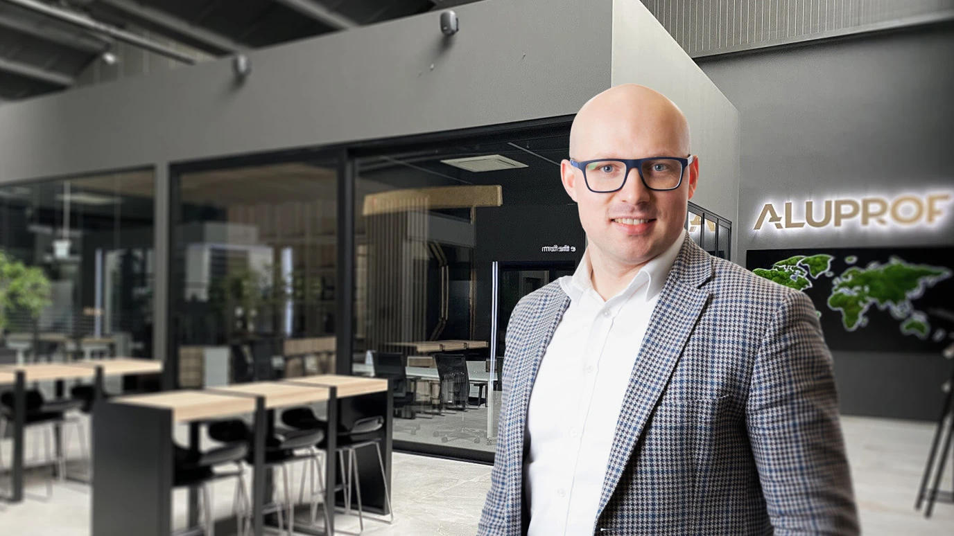 Spacer po showroomie Aluprof w Bielsku-Białej