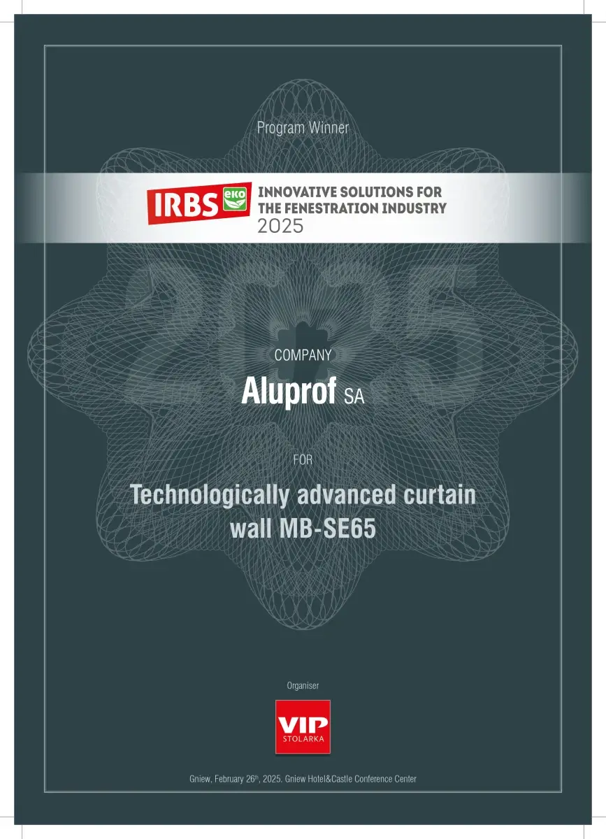 Innovative Solutions for the Fenestration Industry 2025 - MB-SE65