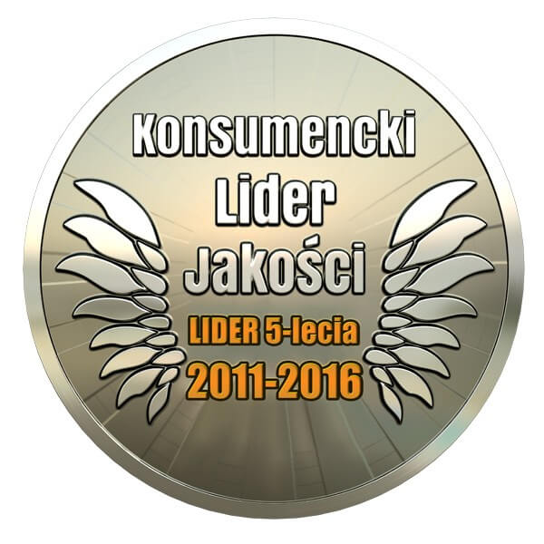 Konsumencki lider jakości LIDER 5-lecia 2011-2016