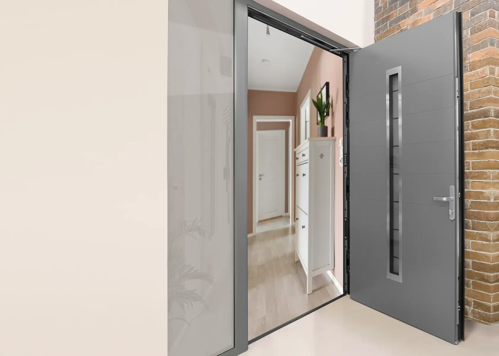 Hinged doors
