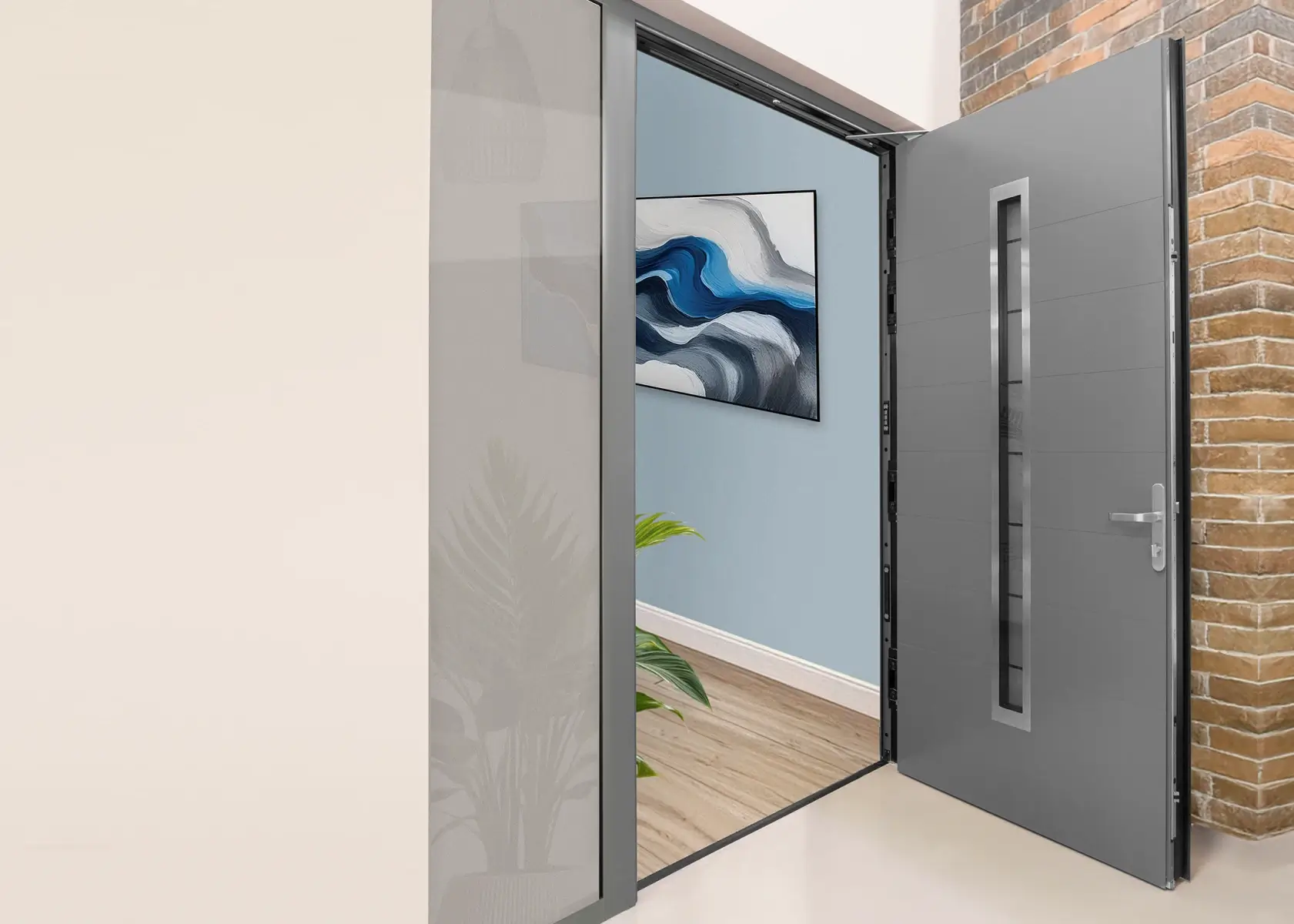 Hinged doors