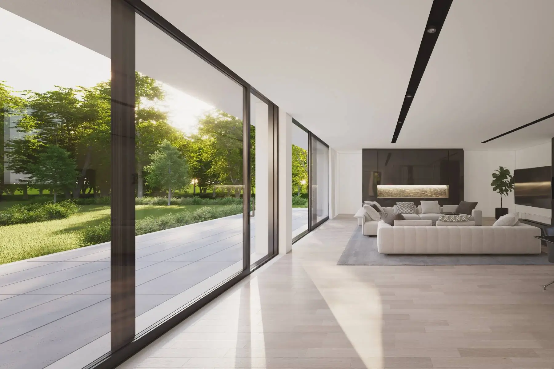 'Lift and slide' sliding door