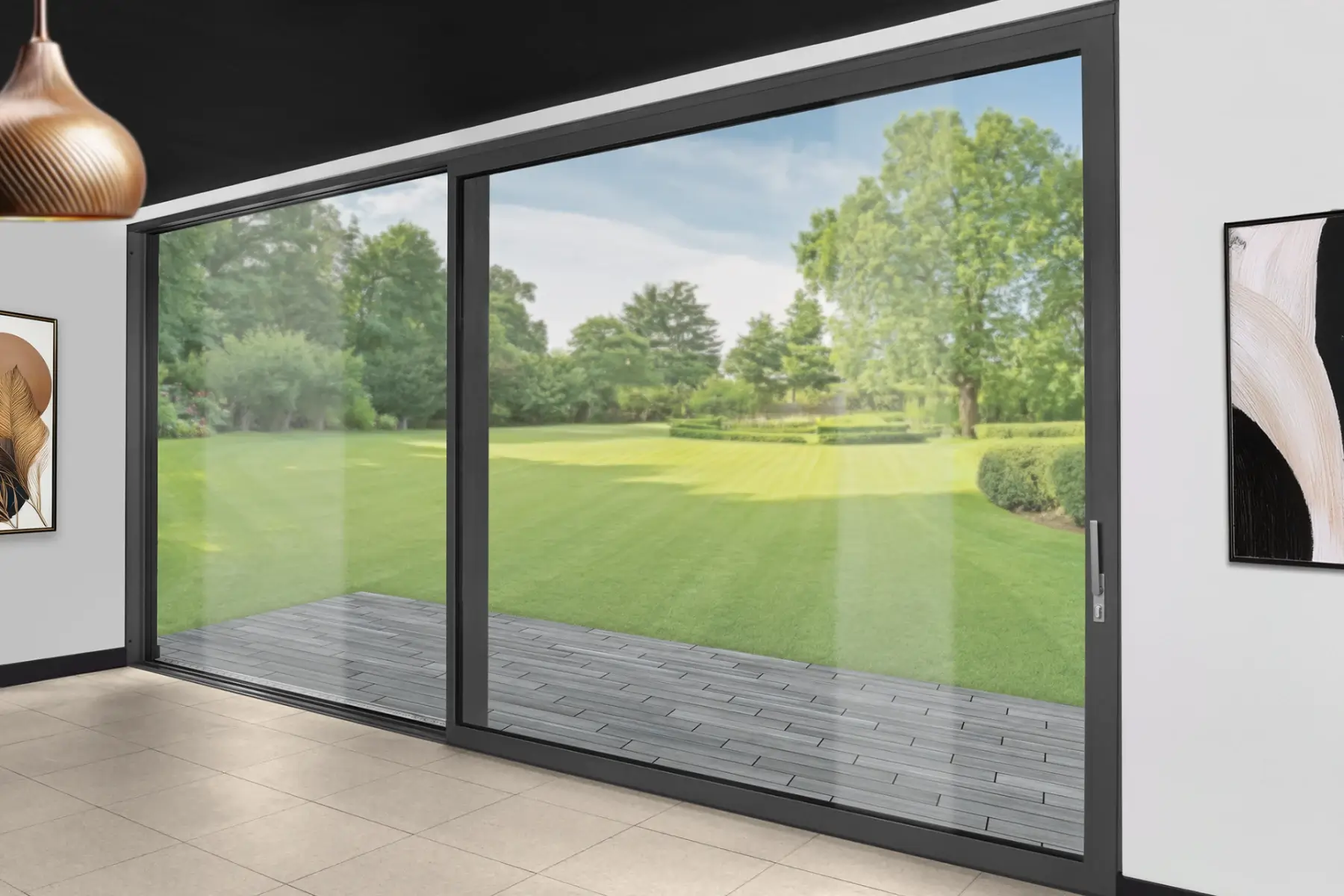 'Lift and slide' sliding door