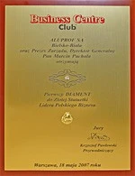 Drugi diament do złotej statuetki lidera polskiego biznesu dla Aluprof S.A