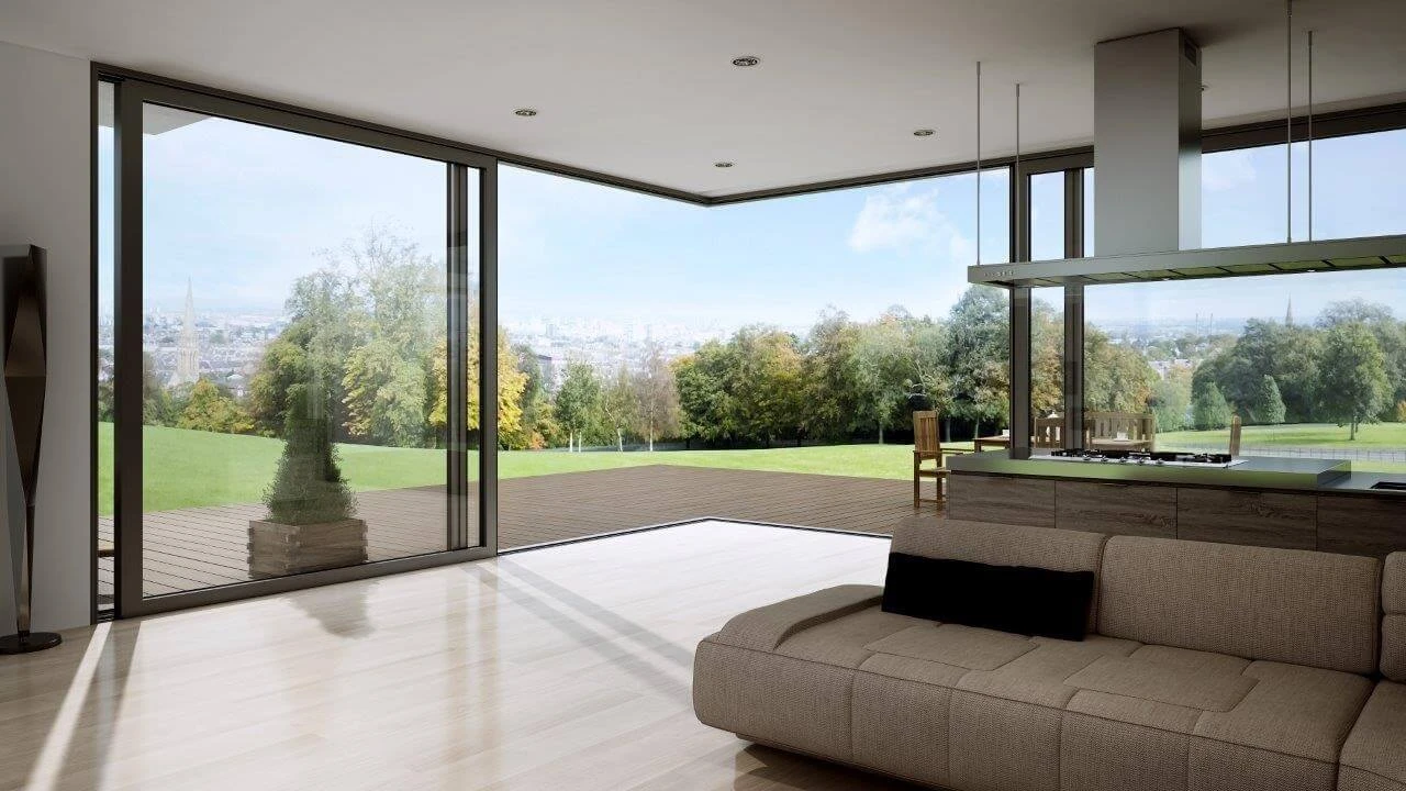 Uw woonkamer dicht bij de natuur: nieuwe hoekschuifpui van Aluprof