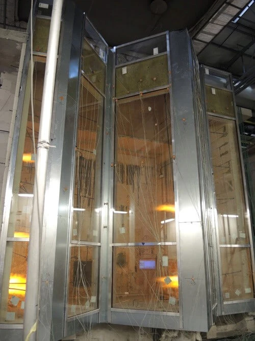 Brandwerende gevel getest