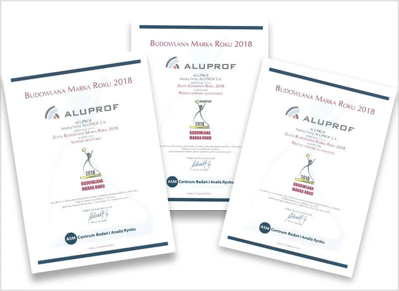 Aluprof with a triple gold!