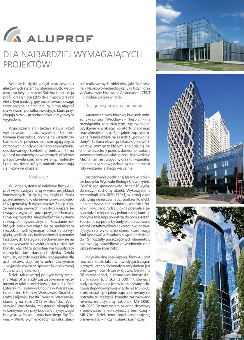 Aluprof dla najbardziej wymagających projektów