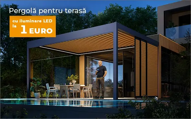 Champion's Offer – cumpără o pergolă de terasă și profită de o ofertă de excepție