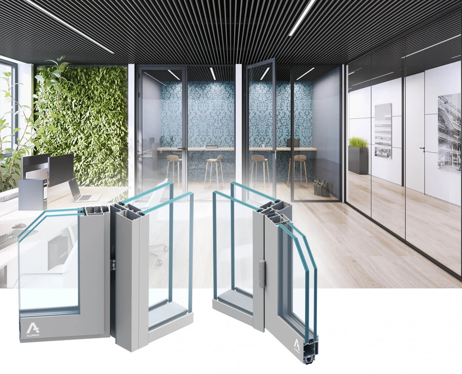 ENTWICKLUNG DES TRENNWANDSYSTEMS MB-HARMONY OFFICE – PROFILTÜREN