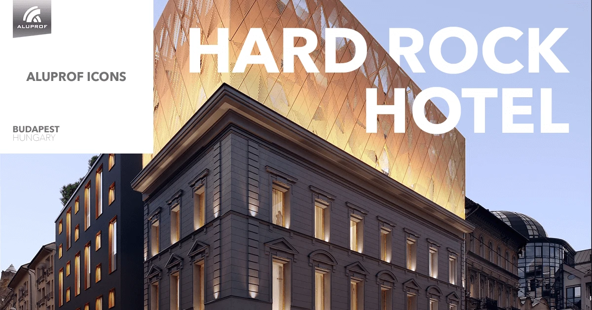 Рок-звезда в Будапеште – Hard Rock Hotel с системами Aluprof