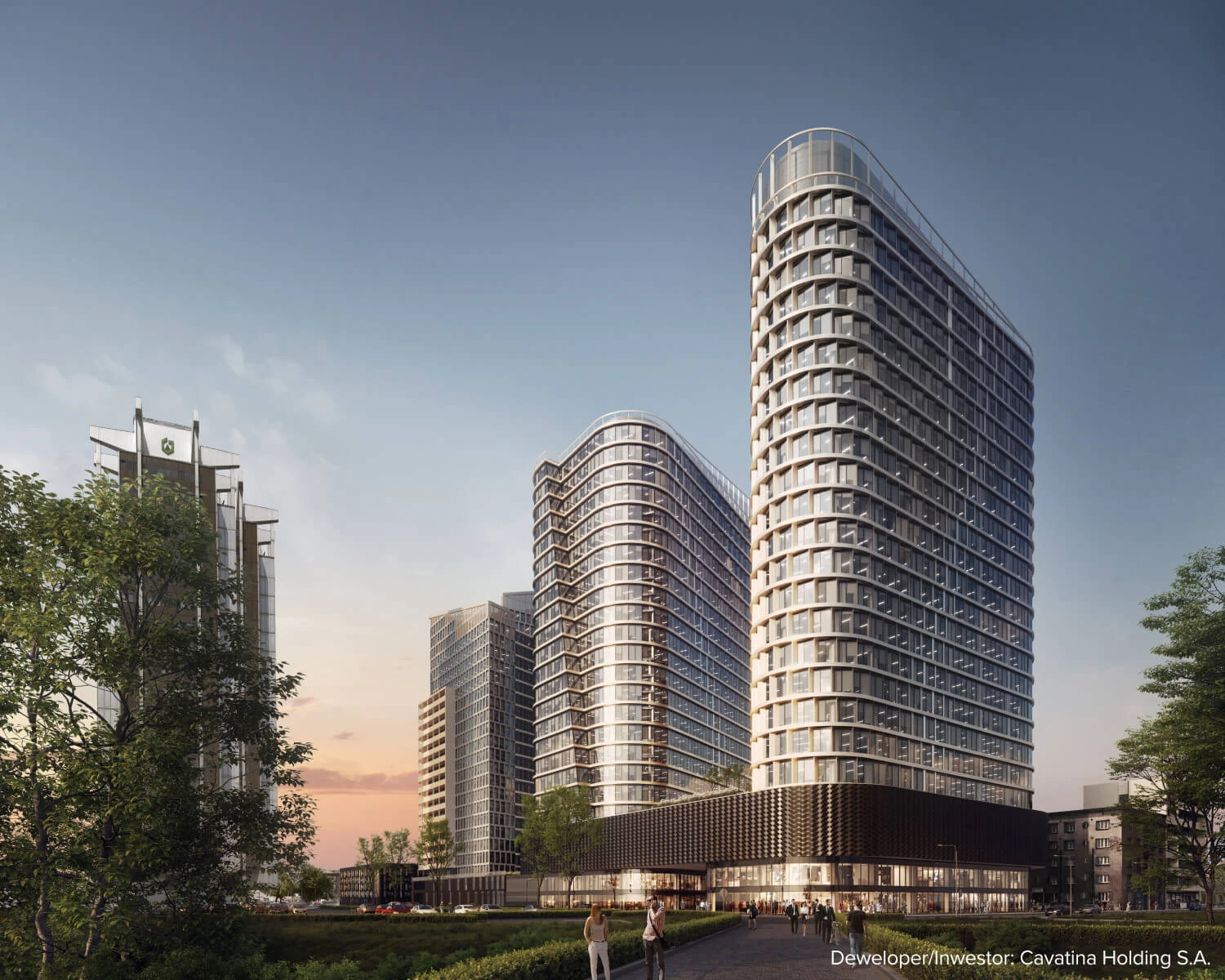 Global Office Park. La nouvelle icône de Katowice en ossature aluminium ALUPROF
