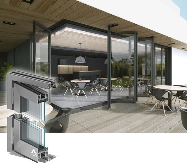 MODERNITÀ, ELEGANZA E COMFORT. IL SISTEMA DI PORTE A LIBRO MB-86 FOLD LINE HD