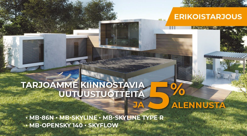 TARJOAMME KIINNOSTAVIA UUTUUSTUOTTEITA JA 5 % ALENNUSTA