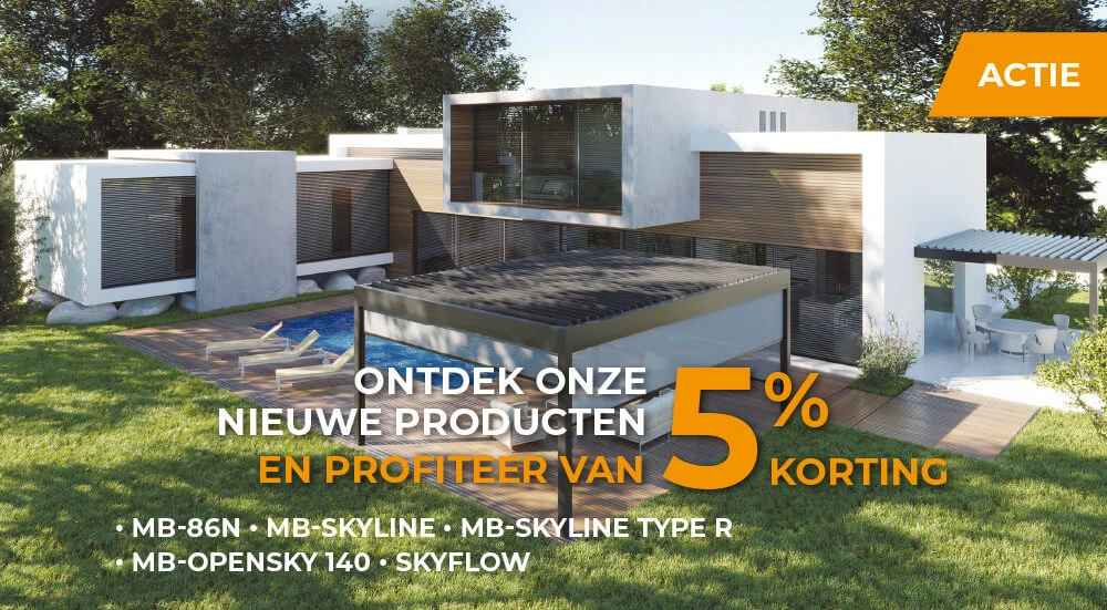 ONTDEK ONZE NIEUWE PRODUCTEN EN PROFITEER VAN 5% KORTING