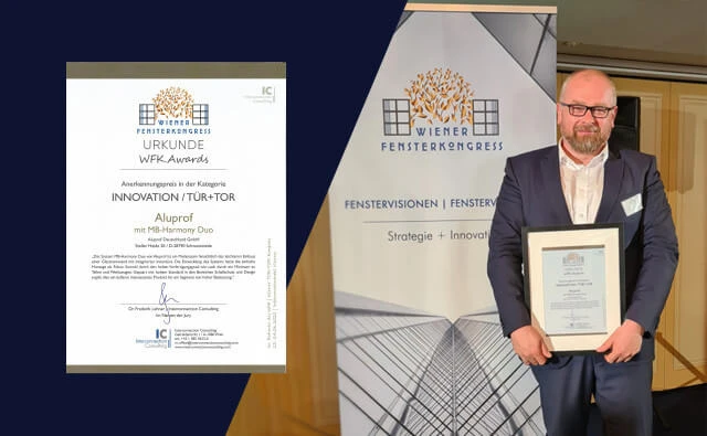 ALUPROF récompensée par des experts internationaux à Vienne !