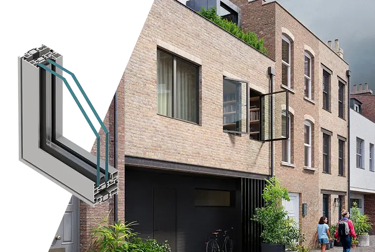 MB-79N CSF – Naar buitendraaiende ramen met slanke profielen, ontwikkeld voor de markt in het Verenigd Koninkrijk en Ierland