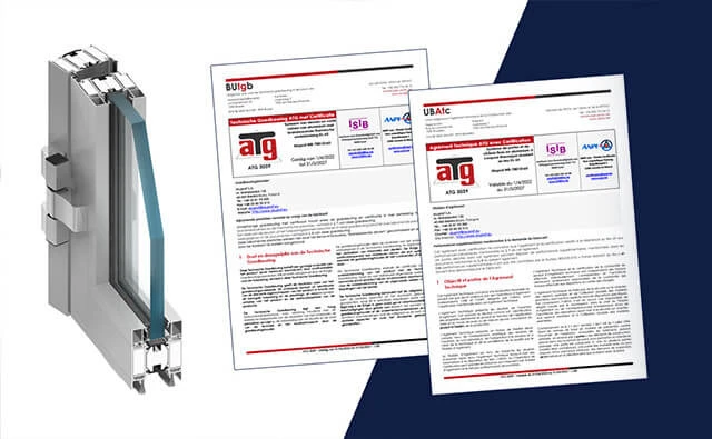 Geactualiseerde ATG Benor-certificaten voor brandwerende deuren en scheidingswanden van Aluprof