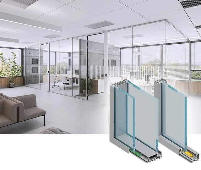 MB-HARMONY OFFICE, UN nuovo sistema ALUPROF di pareti divisorie interne, dAgli ottimi parametri