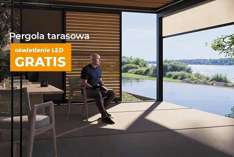 Mistrzowska promocja. Kup pergolę tarasową - oświetlenie LED gratis