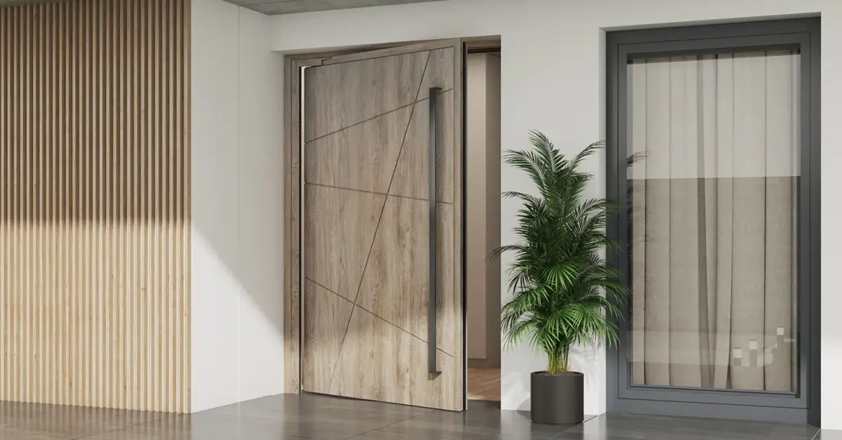 Bogata oferta paneli wypełniających dla drzwi wejściowych MB-86N Pivot Door