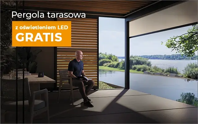 Mistrzowska promocja - kup pergolę tarasową z oświetleniem LED gratis