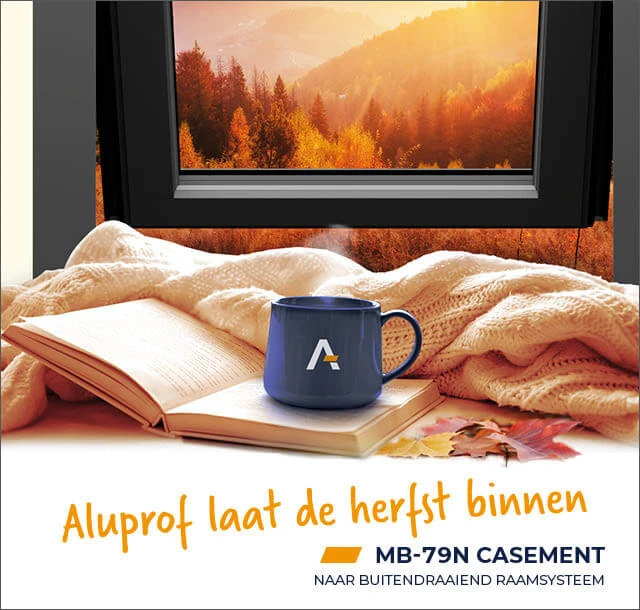 Nieuw bij Aluprof -Een  naar buitendraaiend raamsysteem MB-79N Casement