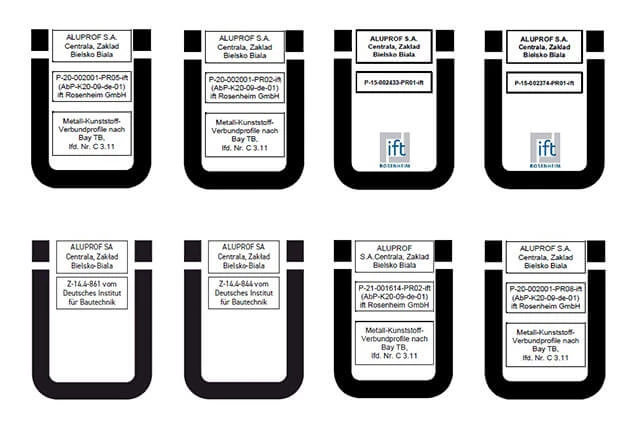 Nowe dokumenty poświadczające znak bezpieczeństwa "Ü" dla systemów ALUPROF