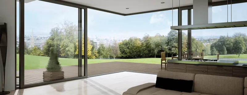 Aluminium corner windows – types of construction