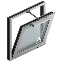 Smoke exhaust windows and flaps