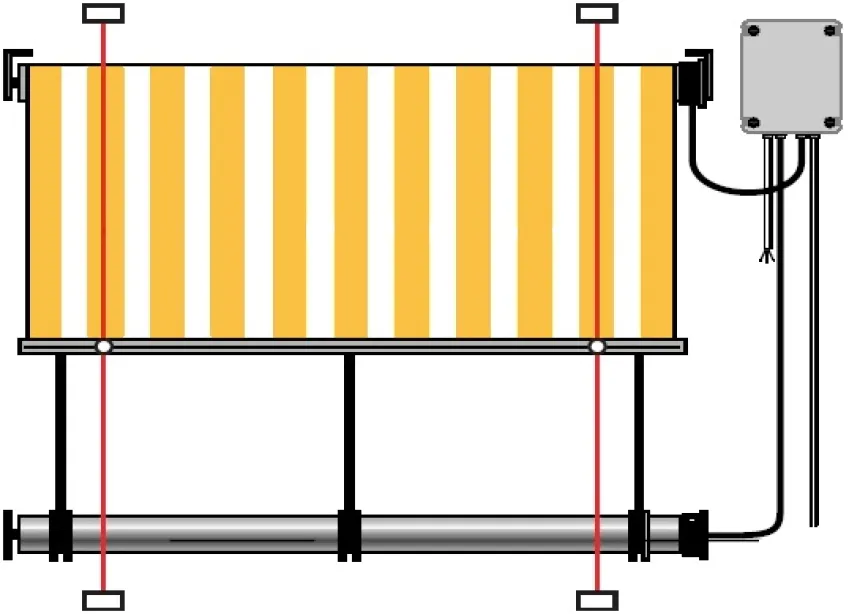Somfy FTS Motor met besturingseenheid